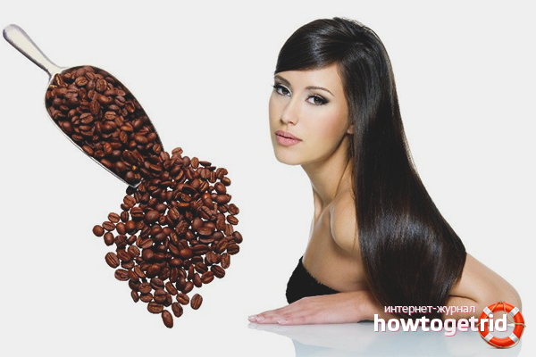 Colorazione dei capelli al caffè