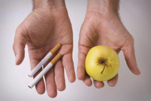 Slutt å røyke produkter